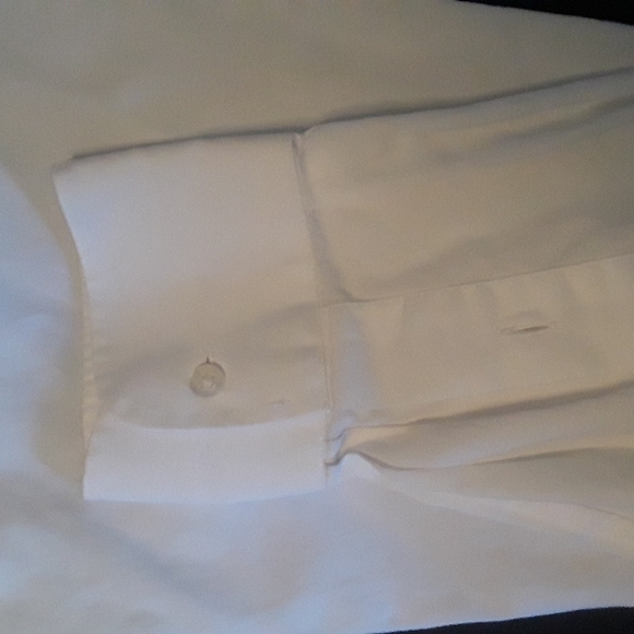 NWOT Mens formal white dress shirt button down long sleeve white shirt - Picture 5 of 5